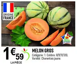 marché frais Géant MELON GROS offre