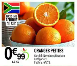 marché frais Géant ORANGES PETITES offre
