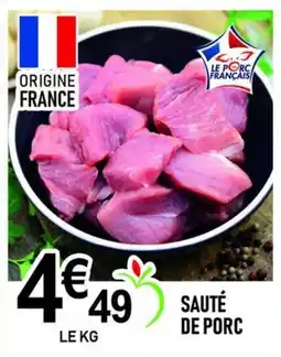 marché frais Géant Le Porc Français Sauté de Porc offre