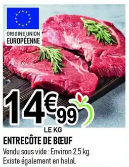 marché frais Géant ENTRECÔTE DE BŒUF offre