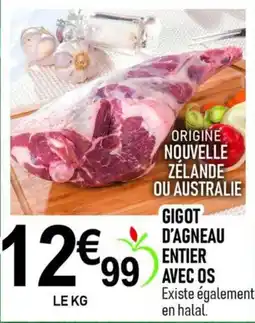 marché frais Géant Gigot d'agneau entier avec os offre