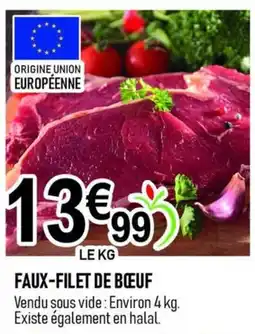 marché frais Géant FAUX-FILET DE BŒUF offre