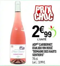 marché frais Géant Domaine des Hauts Sentiers Carbenet d'Anjou offre