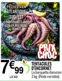 marché frais Géant TENTACULES D'ENCORNET offre
