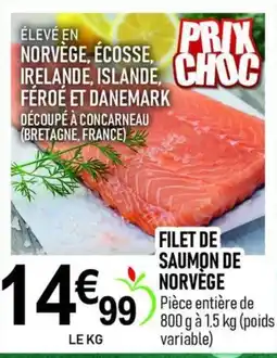 marché frais Géant FILET DE SAUMON DE NORVÈGE offre