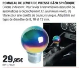 Autobacs RÄZO POMMEAU DE LEVIER DE VITESSE SPHÉRIQUE offre
