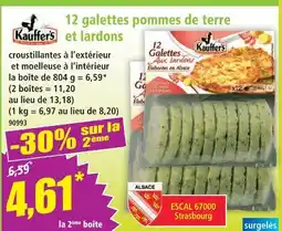 Norma Kauffers 12 galettes pommes de terre et lardons offre