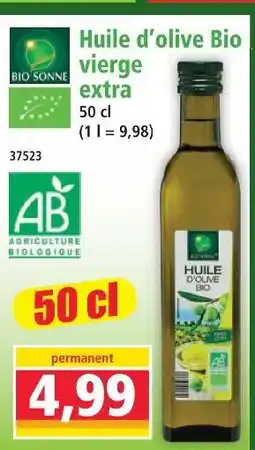 Norma Bio sonne huile d'olive bio vierge extra offre