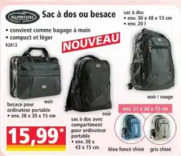 Norma Survival equipment sac à dos ou besace offre