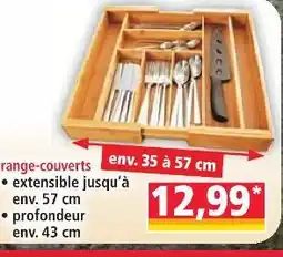 Norma Range-couverts extensible offre