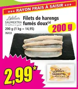 Norma L'atelier saumextra filets de harengs fumés doux offre