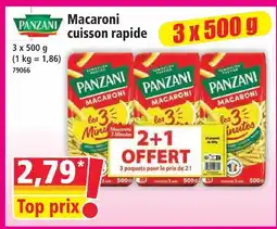 Norma Panzani macaroni cuisson rapide offre