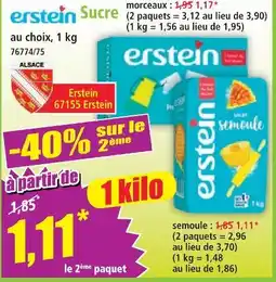 Norma Erstein sucre morceaux offre