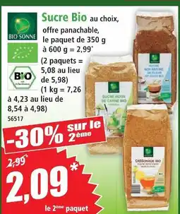 Norma Bio sonne sucre bio offre