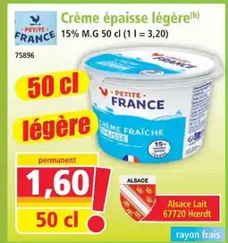 Norma Petite france crème épaisse légère offre