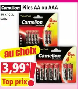 Norma Camelion piles aa offre