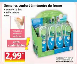 Norma Semelles confort à mémoire de forme offre