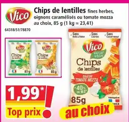 Norma Vico chips de lentilles fines herbes offre