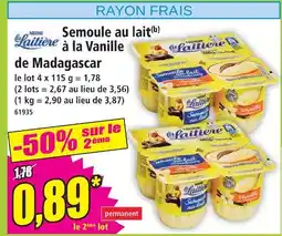 Norma Nestlé la laitière semoule au lait à la vanille de madagascar offre