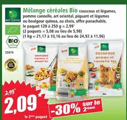 Norma Bio sonne mélange céréales bio offre