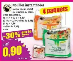 Norma Tao nouilles instantanées offre