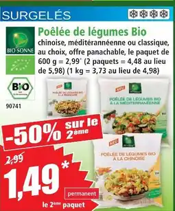 Norma Bio sonne poêlée de légumes bio offre