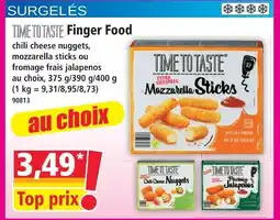 Norma Time to taste finger food chili cheese nuggets offre