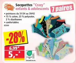 Norma Cool way socquettes crazy enfants & adolescents offre
