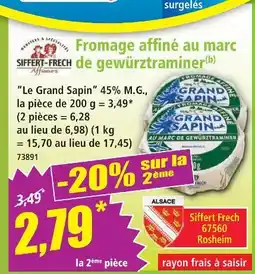 Norma Siffert-frech fromage affiné au marc de gewürztraminer offre