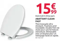 Mr Bricolage Abattant clean fast offre
