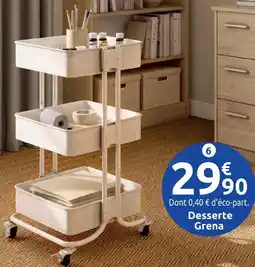 Mr Bricolage Compactor desserte grena 3 étages sur roulettes offre