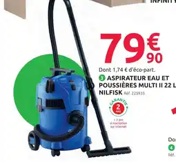 Mr Bricolage Nilfisk aspirateur eau et poussières multi ii 22 l offre