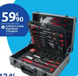 Mr Bricolage Coffret à outils aluminium 110 pièces offre