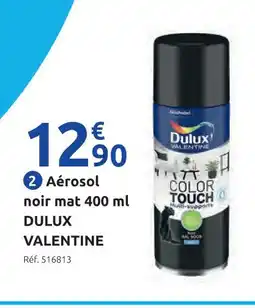 Mr Bricolage Dulux valentine aérosol noir mat 400 ml offre