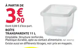 Mr Bricolage Boîte transparente 11l offre