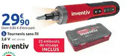 Mr Bricolage Inventiv tournevis sans fil inv-scd3.6-pk offre