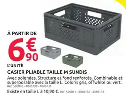 Mr Bricolage Sundis casier pliable taille m offre