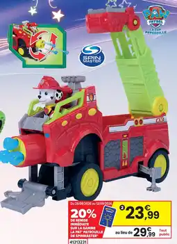 JouéClub Paw patrol véhicule rescue responder marcus - le film mission dino offre