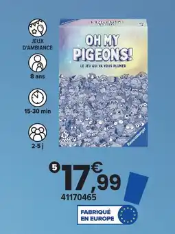 JouéClub Ravensburger oh my pigeons ! offre