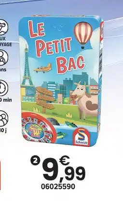 JouéClub Schmidt le petit bac offre
