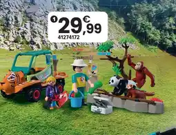 JouéClub Playmobil ardien de zoo et véhicule offre