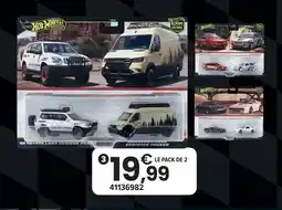 JouéClub Hot wheels coffret car culture premium - 2 véhicules offre