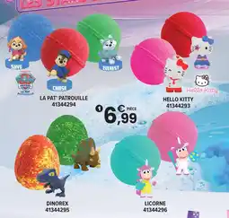 JouéClub La pat' patrouille / hello kitty bombe de bain offre
