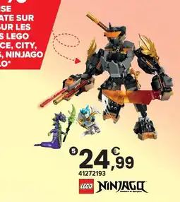 JouéClub Lego la mission du robot cole et du dragon zane offre