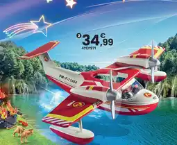 JouéClub Playmobil - hydravion avec pompier | offre