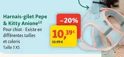 Maxi Zoo Anione harnais-gilet pepe & kitty offre