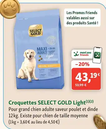 Select gold croquettes light