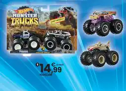 JouéClub Hot wheels 1/64ème monster trucks double démolition offre