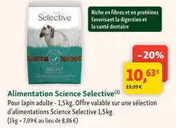 Maxi Zoo Science selective alimentation offre