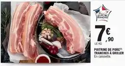 E.Leclerc Poitrine de porc tranches a griller offre